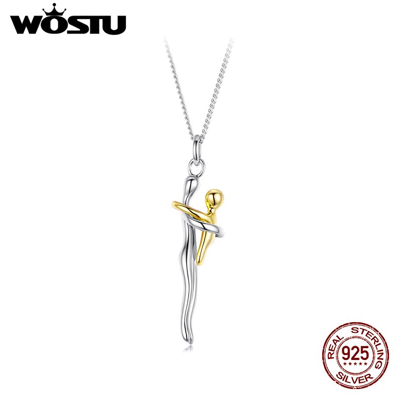 925 Sterling Silver Hug Pendant Necklace – view 7