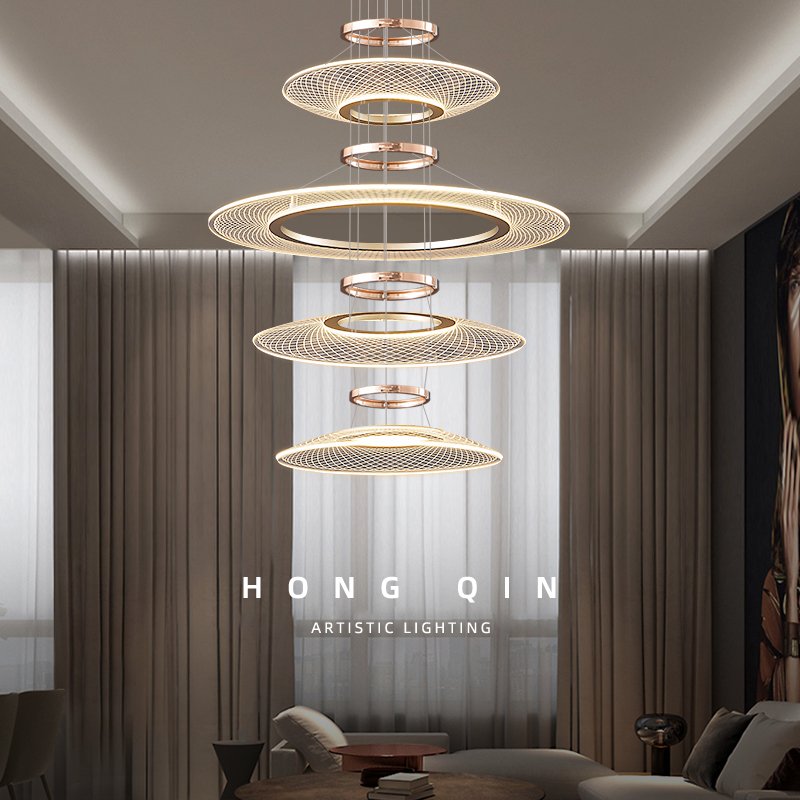 Modern Staircase Pendant Light – view 3