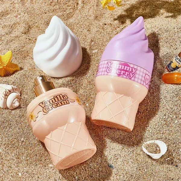Ice Cream Shaped Perfume for Women 100ml – Sweet Fruity Floral Eau de Toilette, Cute Gift