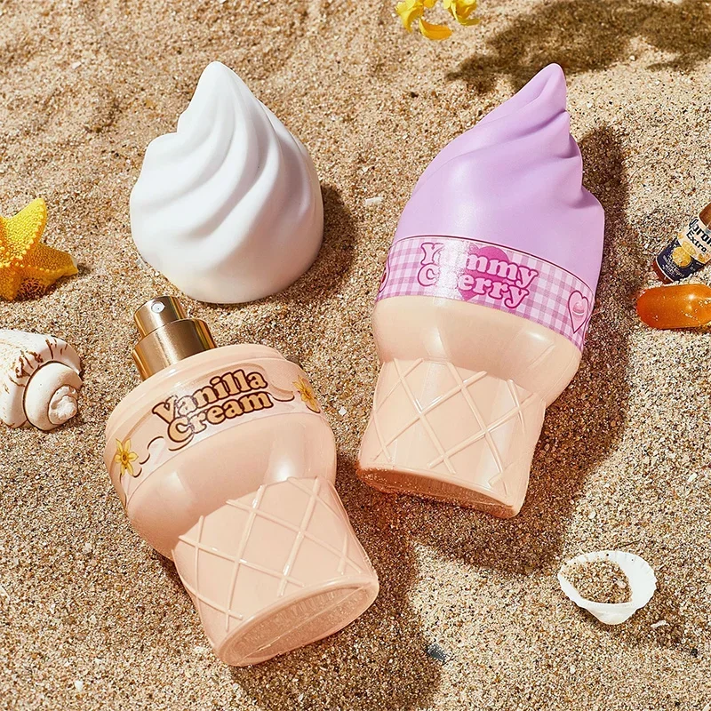 Ice Cream Shaped Perfume for Women 100ml – Sweet Fruity Floral Eau de Toilette, Cute Gift