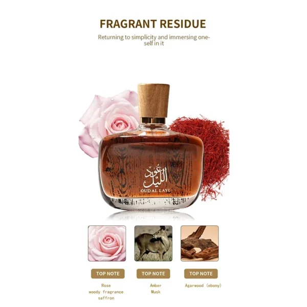 Arabian Oud Eau de Parfum – Musk, Oud & Cedarwood Woody Fragrance, Long-Lasting