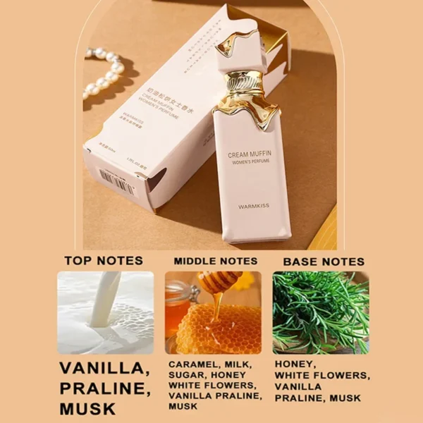 Arabian Style Gourmand Perfume for Women – Cream Muffin, Caramel & Vanilla Eau de Toilette - Cream Muffin 50ml
