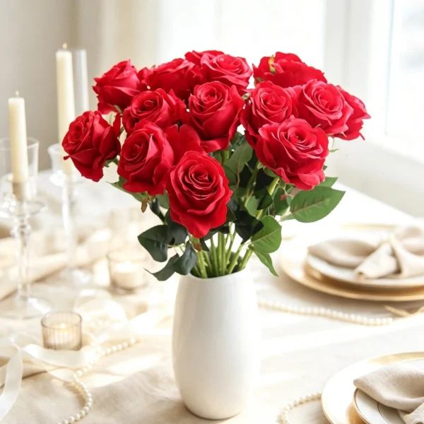 Artificial Silk Rose Bouquet – view 5