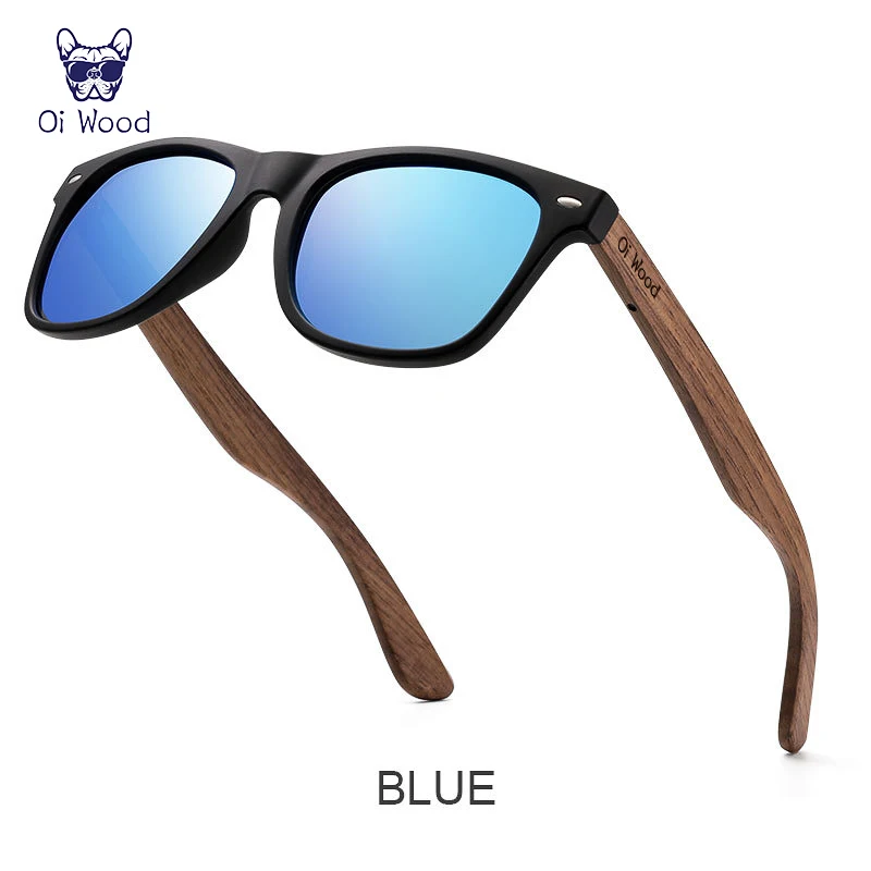 Men's Natural Wooden Polarized Sunglasses – view 4