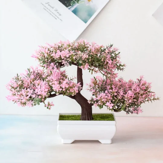 Artificial bonsai tree in pot 1