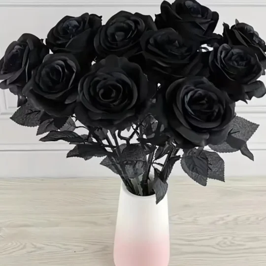 Artificial Black Roses