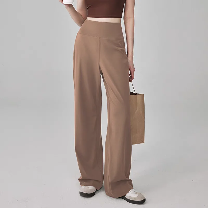 Women's High Waisted Wide Leg Yoga Pants with Pockets – Stretch Loose Lounge Joggers, Buttery Soft