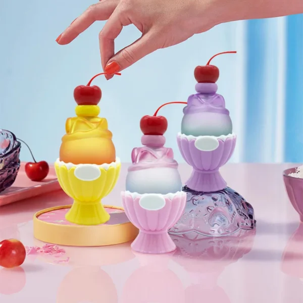 Ice Cream Shaped Perfume for Women 100ml – Sweet Fruity Floral Eau de Toilette, Cute Gift
