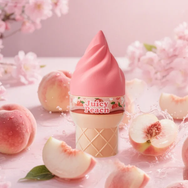Ice Cream Shaped Perfume for Women 100ml – Sweet Fruity Floral Eau de Toilette, Cute Gift - Peach