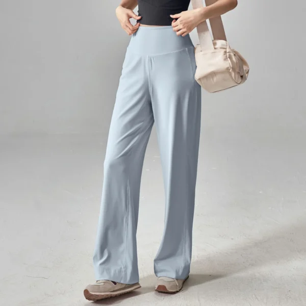 Women's High Waisted Wide Leg Yoga Pants with Pockets – Stretch Loose Lounge Joggers, Buttery Soft