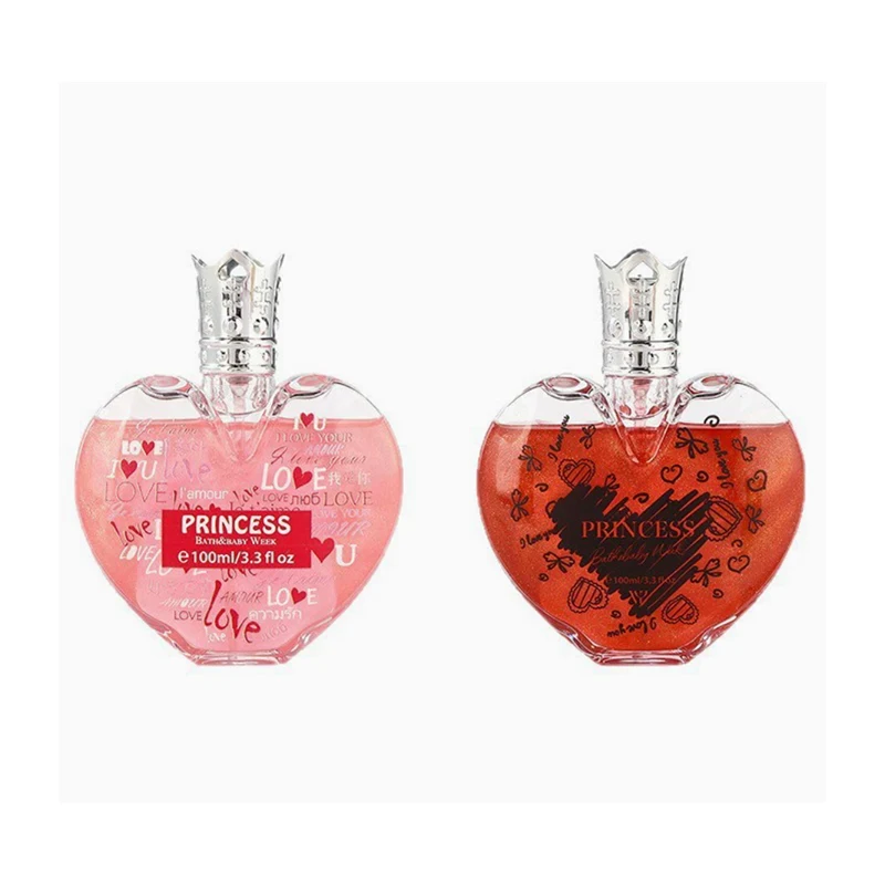 Sweet Strawberry Heart Perfume 100ml – Rose & Lychee Floral Fragrance for Women