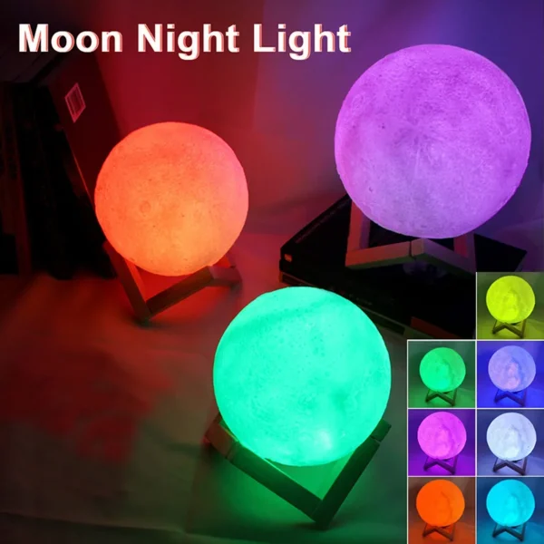 3D moon night light 6