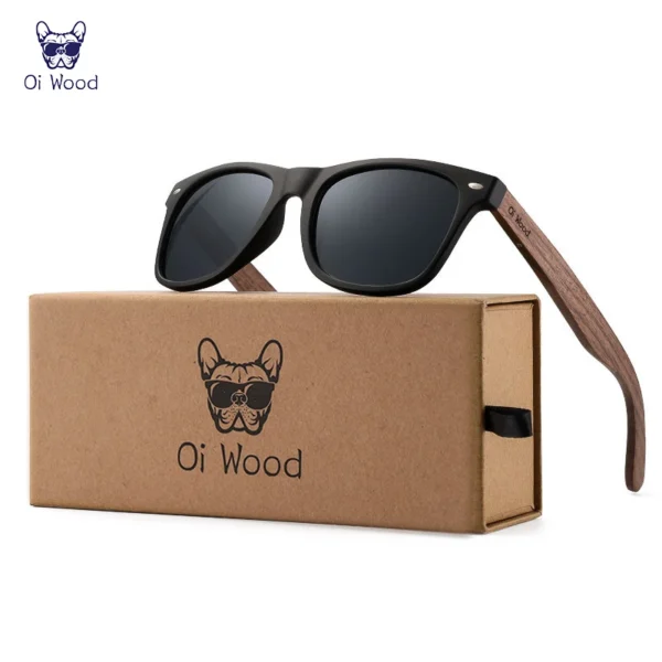 Men's Natural Wooden Polarized Sunglasses