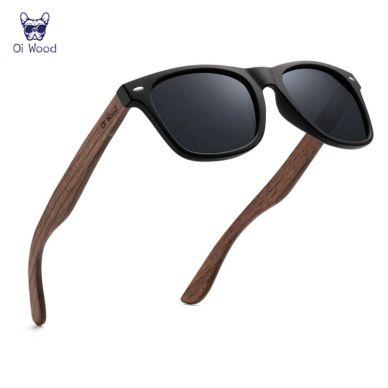 Men's Natural Wooden Polarized Sunglasses – view 3