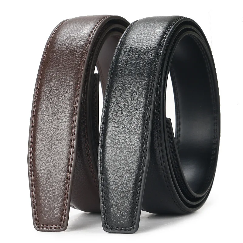 Men's Automatic Buckle Genuine Leather Ratchet Belt – view 6