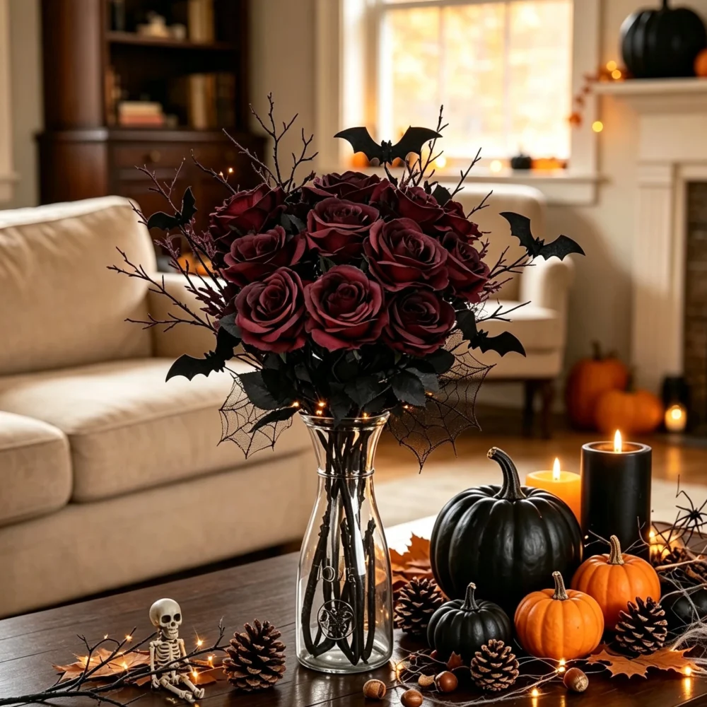 Artificial Silk Rose Bouquet – view 3