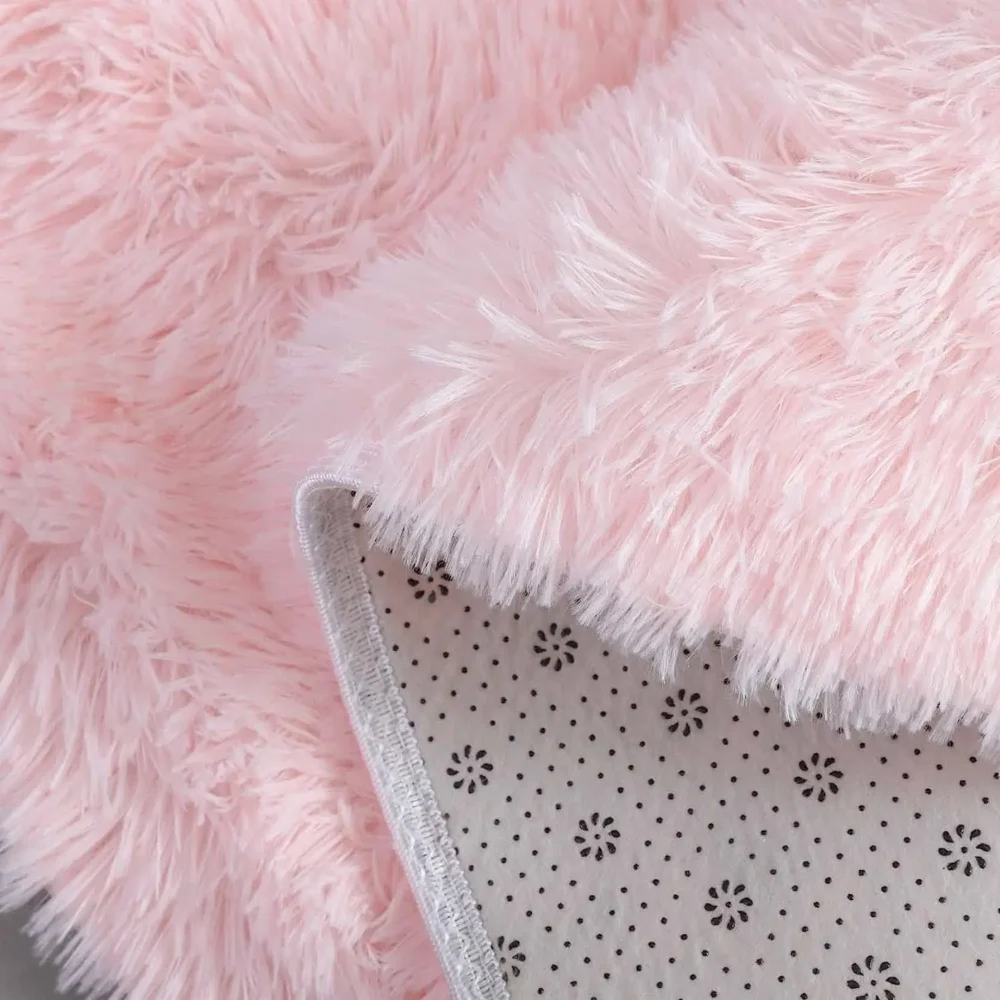 Round Fluffy Shaggy Rug 2